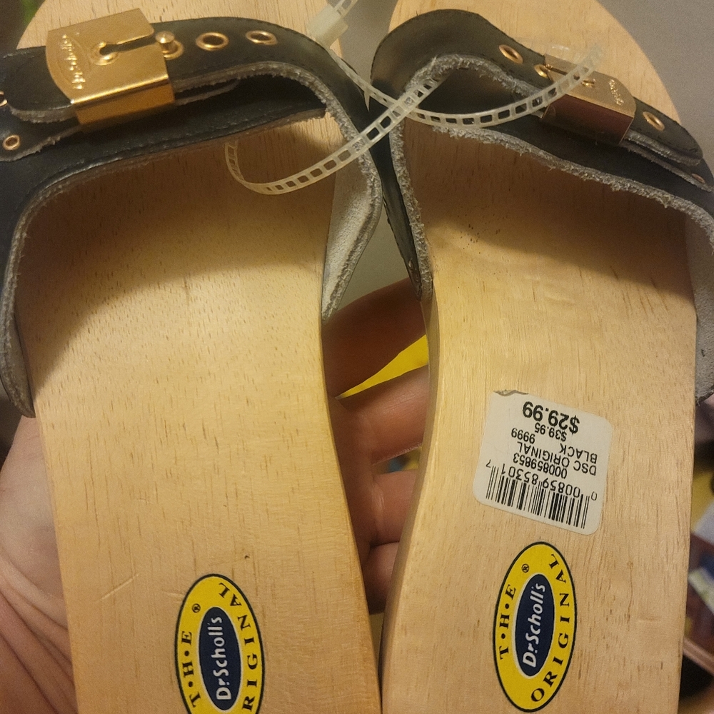Dr scholl clogs black